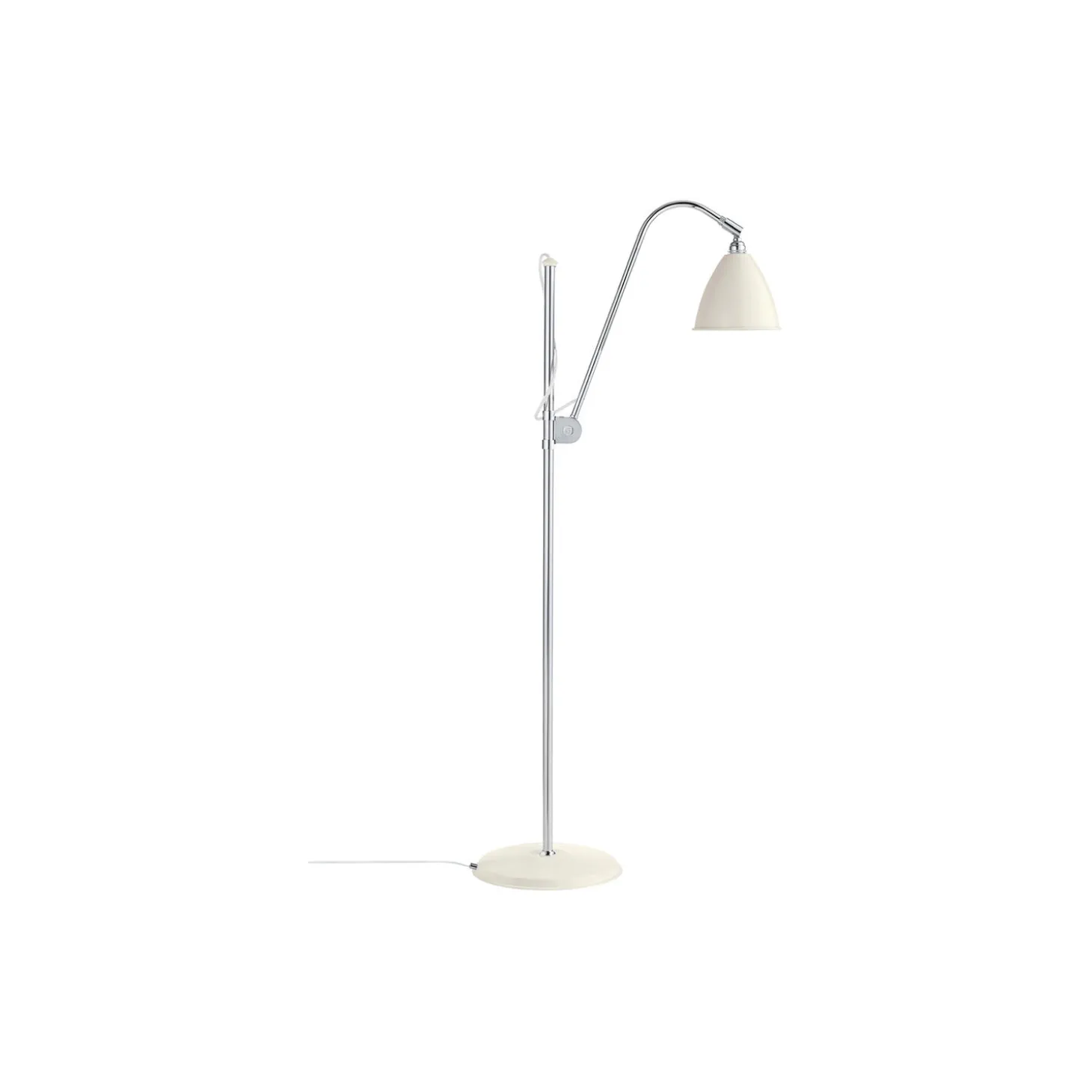 Bestlite BL3 S Floor Lamp, soft white semi matt/chrome