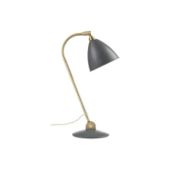 Bestlite BL2 Table Lamp, grey semi matt/brass