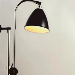 Bestlite BL5 Wall Lamp, black semi matt/chrome