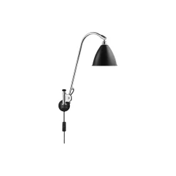 Bestlite BL6 Wall Lamp, black semi matt/chrome