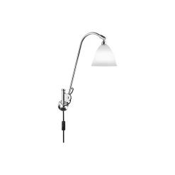 Bestlite BL6 Wall Lamp, bone china/chrome