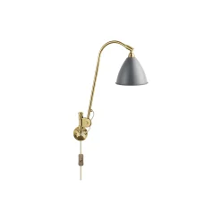 Bestlite BL6 Wall Lamp, grey semi matt/brass