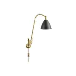 Bestlite BL6 Wall Lamp, soft black semi matt/brass