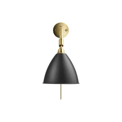 Bestlite BL7 Wall Lamp, soft black semi matt/brass