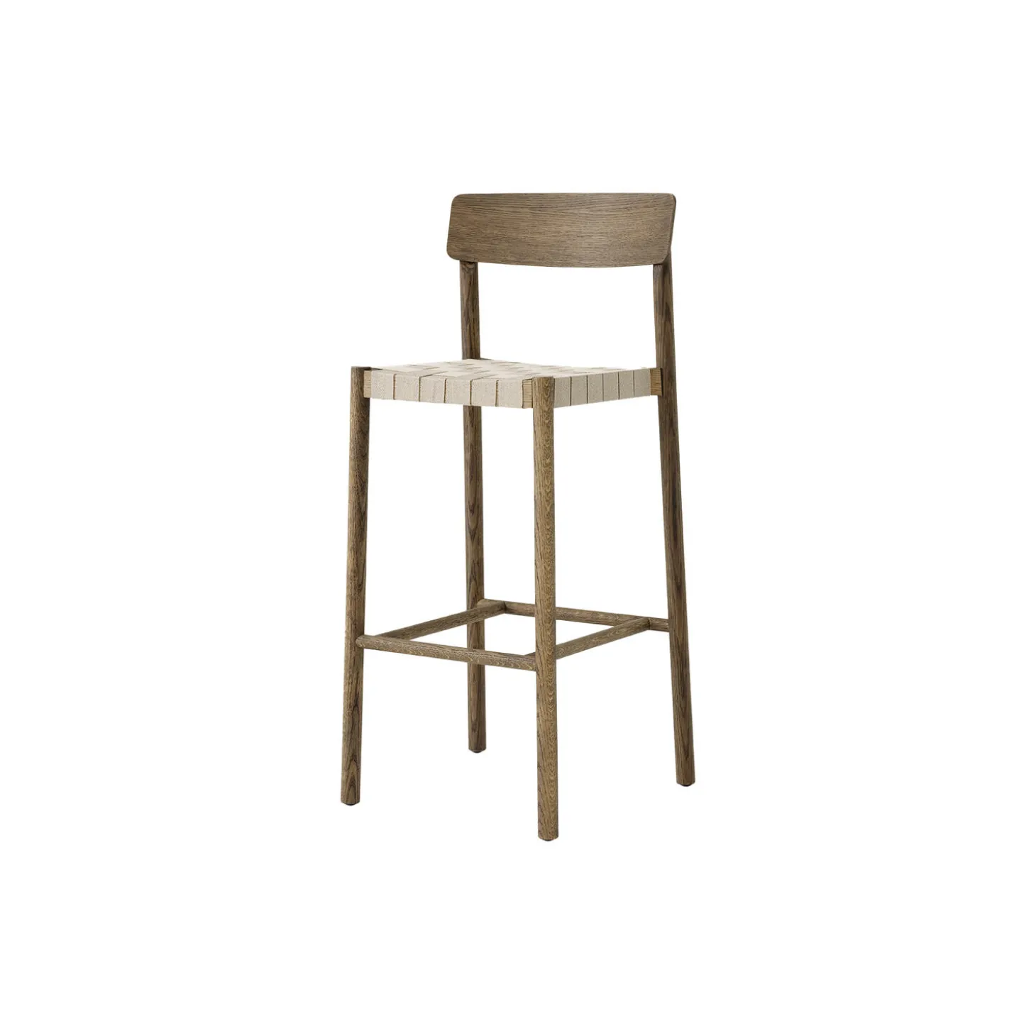 Betty TK15 Bar Chair, smoked oiled oak/natural