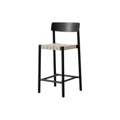 Betty TK12 Counter Chair, black lacquered ash/natural