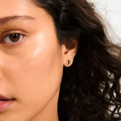 BETWEEN øreringe, guldbelagt