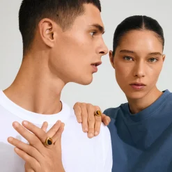 BETWEEN ring, guldbelagt