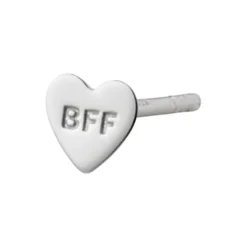 BFF Earring Single, silver