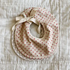 Bibi Bib 2-Pack, red dot