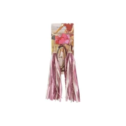 Bicycle Streamers and Beads, pink glitter