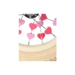 Bicycle Streamers and Beads, pink glitter