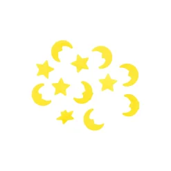 Bicycle Streamers and Beads, dark blue glitter