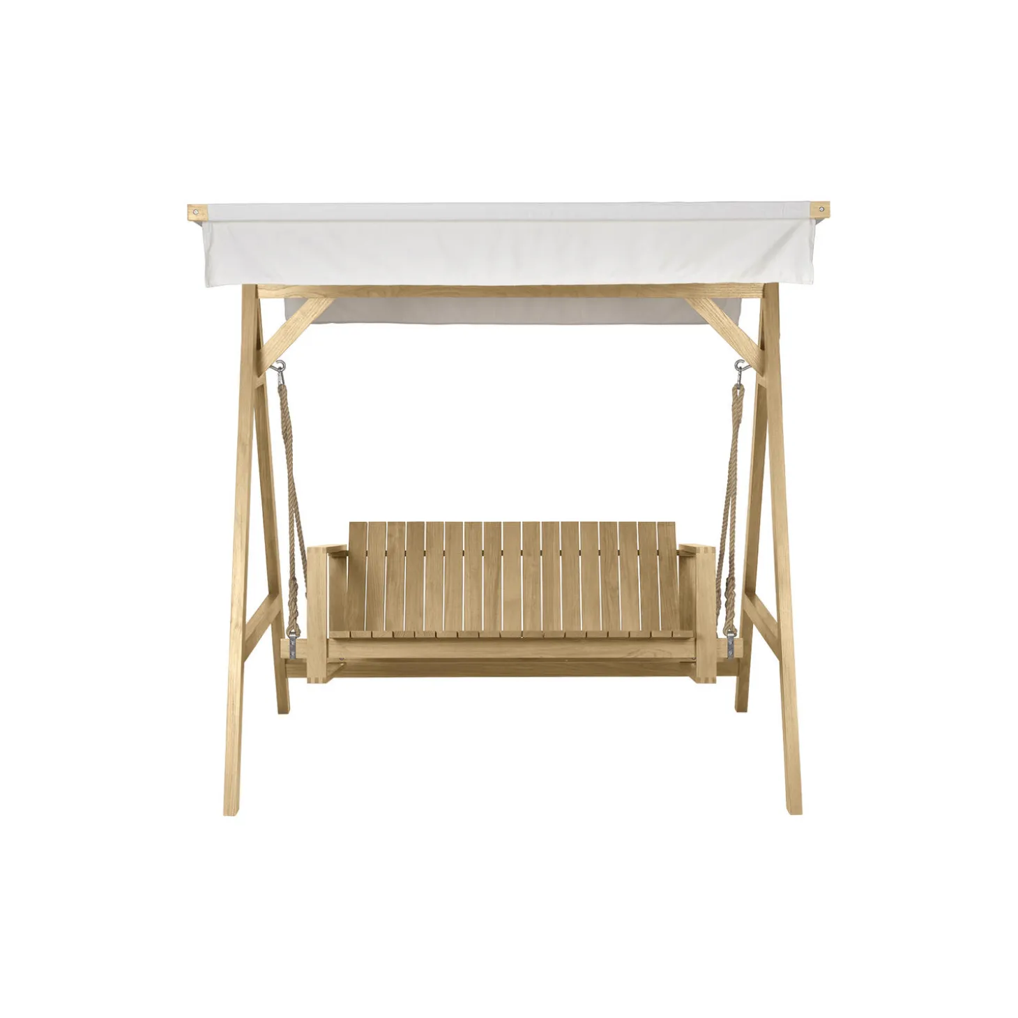 BK17 A-ramme til BK13 hængesofa, ubehandlet teak/canvas 5453