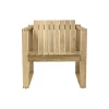 BK11 loungestol, ubehandlet teak