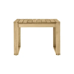 BK16 sidebord, ubehandlet teak