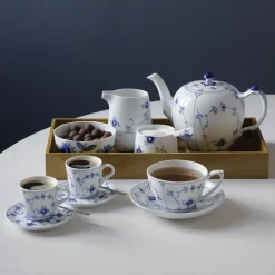 Blå Elements skål med ske