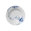 Blå Mega Riflet dyb tallerken Ø 21 cm