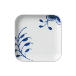 Blå Mega Riflet firkantet asiet 9 cm