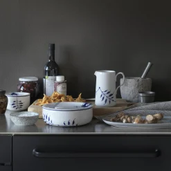 Blå Mega Riflet kande 50 cl