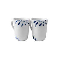 Blå Mega Riflet krus 36 cl, 2 stk