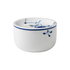 Blå Mega Riflet opbevaringskrukke 33 cl