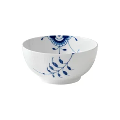 Blå Mega Riflet skål 310 cl