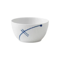 Blå Mega Riflet skål 15 cl