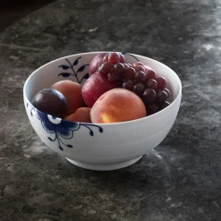 Blå Mega Riflet skål 180 cl