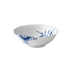 Blå Mega Riflet skål 35 cl