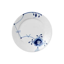 Blå Mega Riflet tallerken Ø 22 cm, Nr. 6