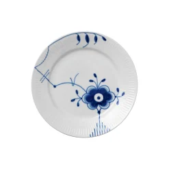 Blå Mega Riflet tallerken Ø 19 cm, Nr. 9