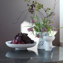 Blå Mega Riflet vase 15 cm