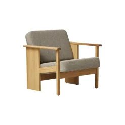 Block Lounge Chair, oak/hallingdal 65