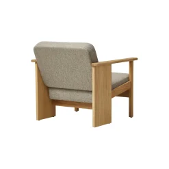 Block Lounge Chair, oak/hallingdal 65