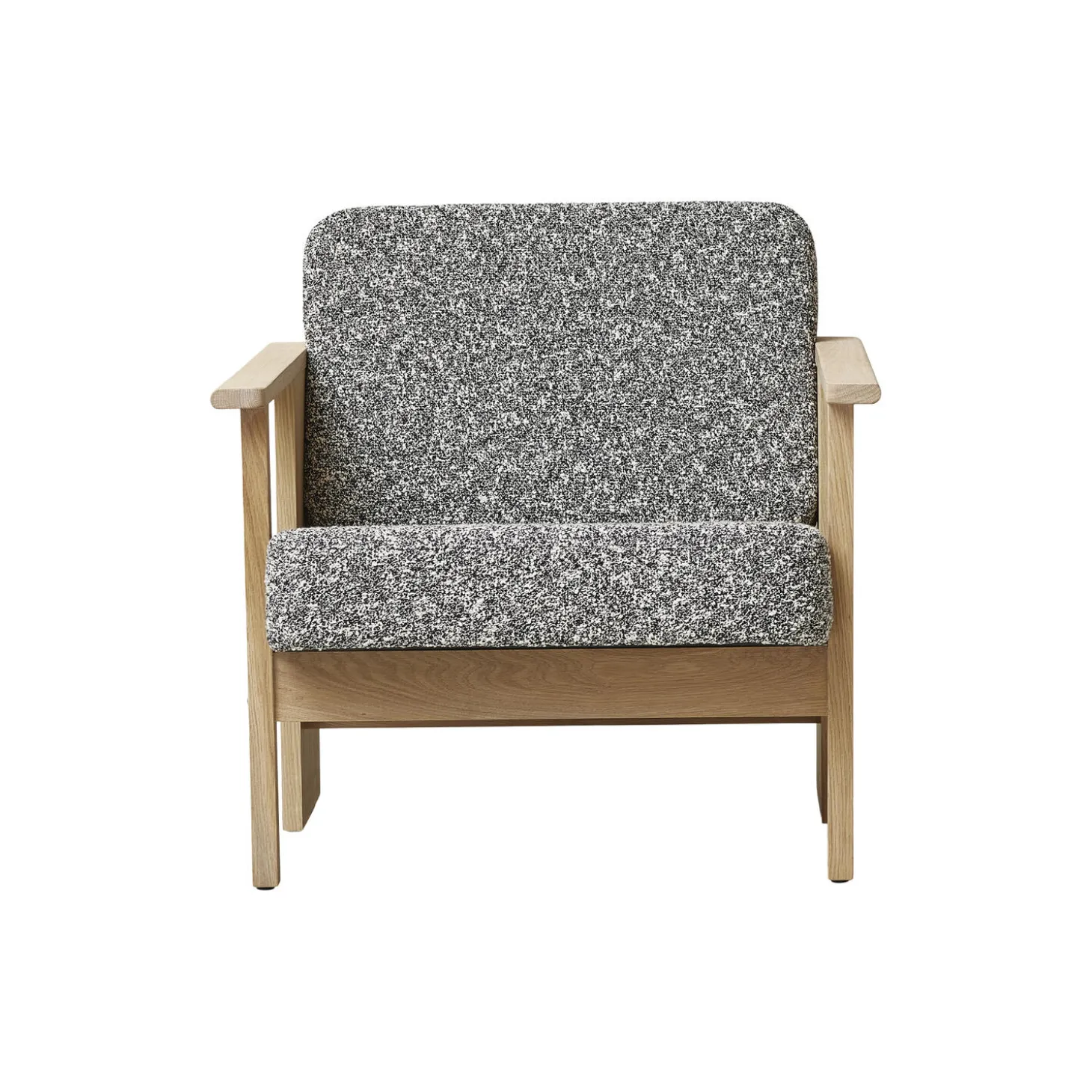 Block Lounge Chair, white oak/zero