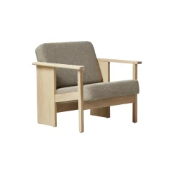 Block Lounge Chair, white oak/hallingdal 65