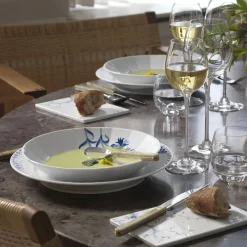 Blomst dyb tallerken rose Ø 24 cm