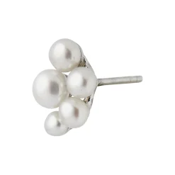 Bloom Pearl Berries Earring Single, silver