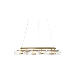 Blossi 6 Pendant, nordic gold/clear