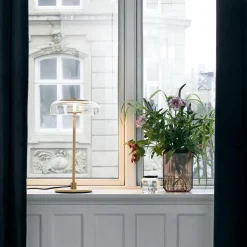 Blossi Table Lamp, nordic gold/clear