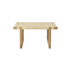 BM0488S Table Bench bord, olieret eg/rattan