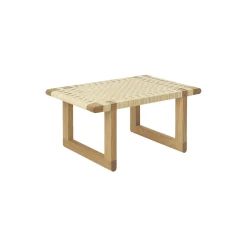 BM0488S Table Bench bord, olieret eg/rattan