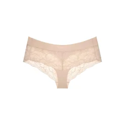 Body Make-Up Illusion Lace Shorty Briefs, nude beige