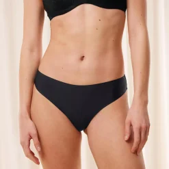 Body Make-Up Illusion Lace Highleg Tai Briefs, black