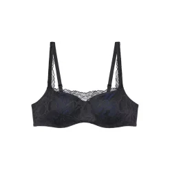 Body Make-Up Illusion Lace Balconette Bra, black