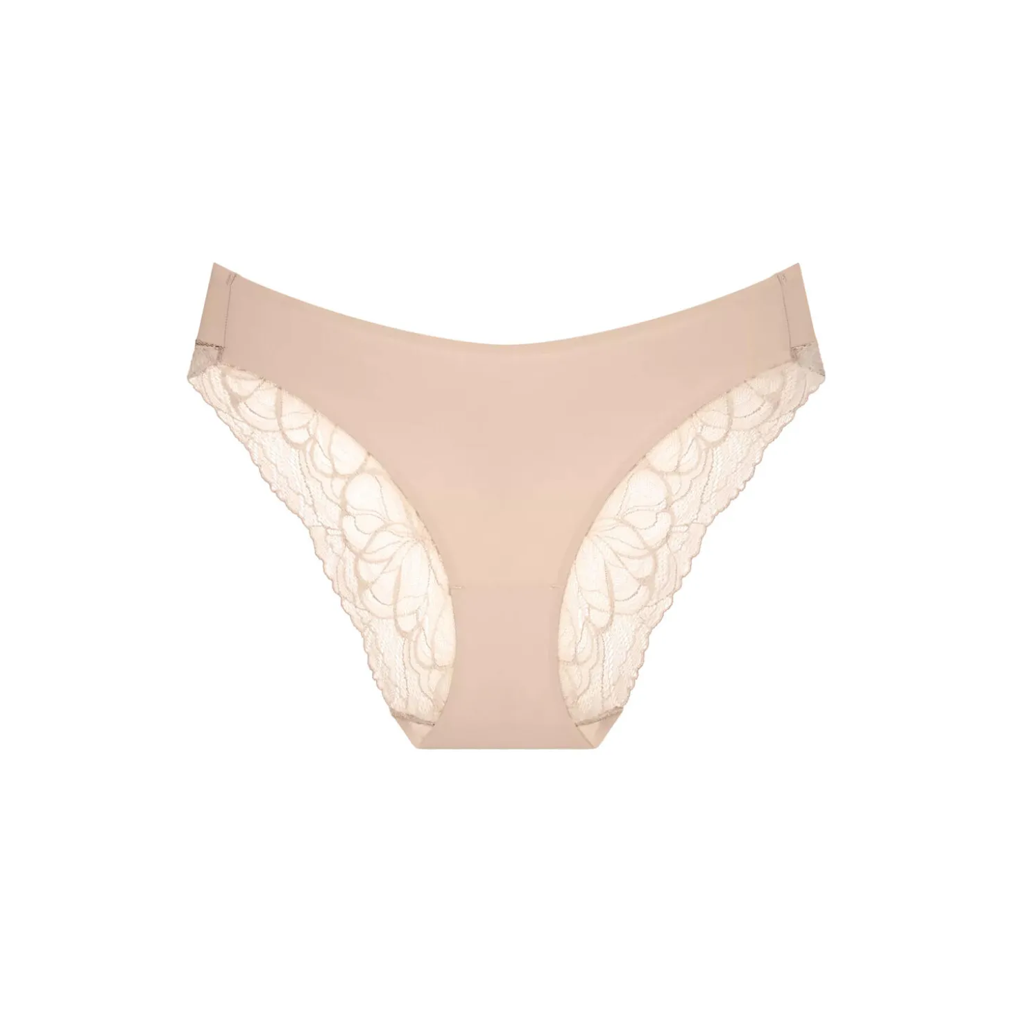 Body Make-Up Illusion Lace Highleg Tai Briefs, nude beige