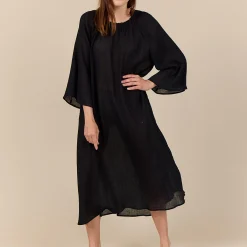BOHO Kaftan Kjole, black