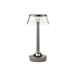 Bon Jour Unplugged Table Lamp, black chrome