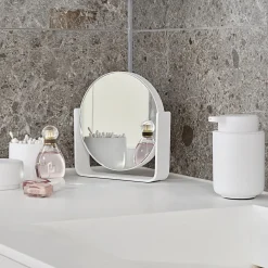 Bordspejl med 5 x forstørrelse, white